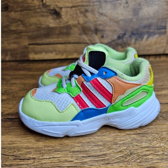 Adidas Yung 96d Multicolor Slip on Sneaker sz 6 kids - Picture 3 of 10